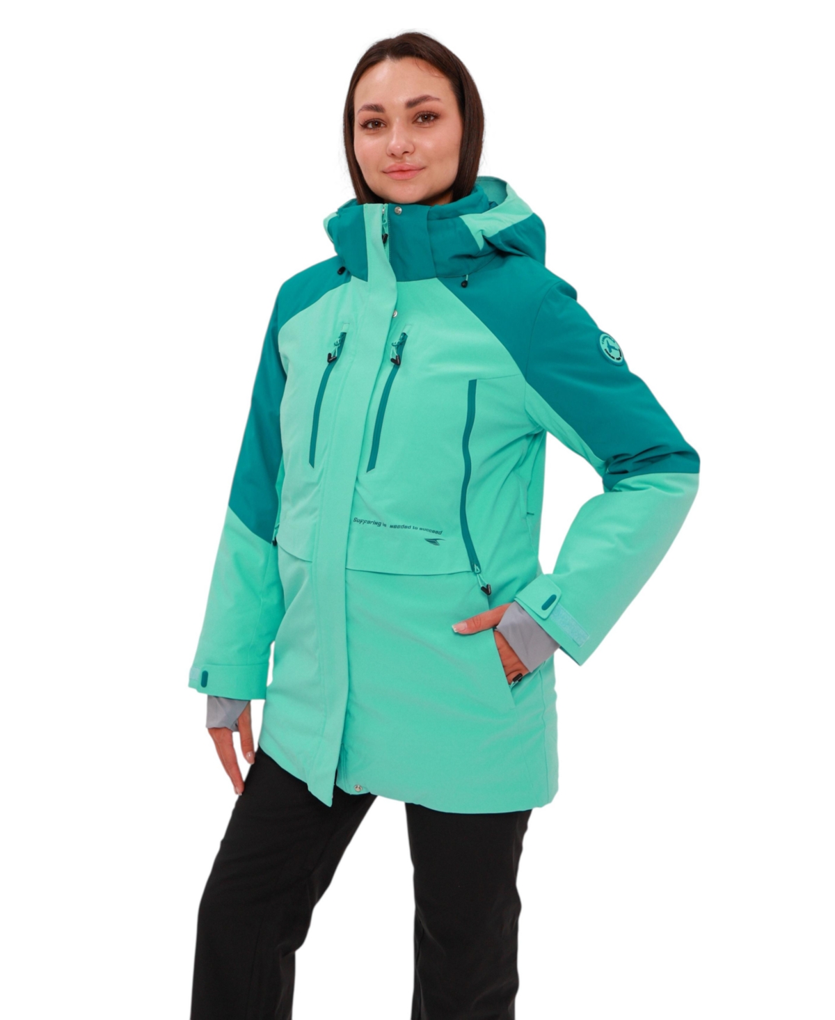 Alaska Outerwear Women's Waterproof Insulated Hooded Ski Jacket - Mint