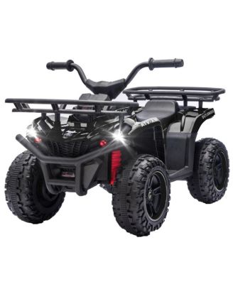 24V Dual 80W Motors LED Lights Kids Ride-On ATV, Ages 3-5