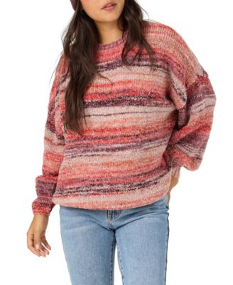 Women's Bayou Oversized Crewneck Stripe Sweater