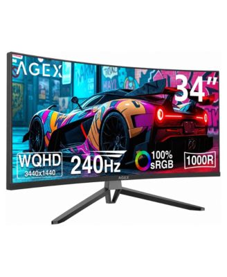 AG34S 34" VA WQHD 3440x1440 240Hz Curved Ultrawide Computer Monitor