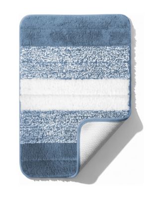 Hearth and Harbor Bathroom Rugs, Shaggy Bath Mat - Machine Washable Bath Mats for Bathroom Non-Slip Backing Rubber, Quick Dry Mat