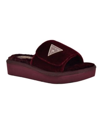 Women's Wrennly Logo Plaque Wedge Slide Sandals
