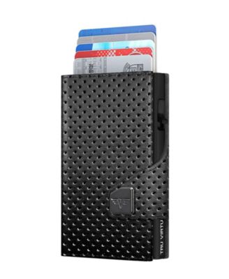 Click and Slide Race RFID-Blocking Leather Wallet