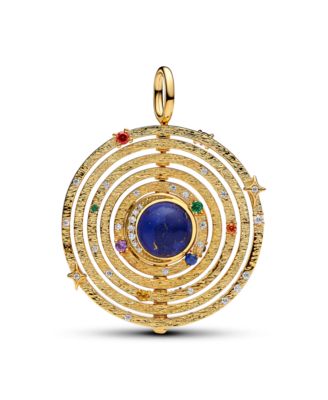 Imitation Lapis Lazuli Oversized Spinning Armillary Charm