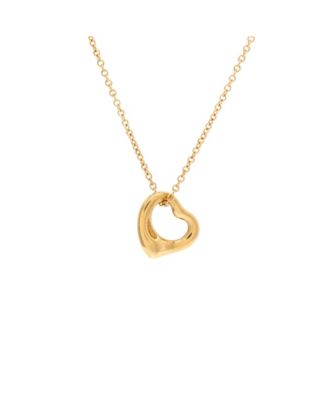 Pre-Owned Tiffany and Co Elsa Peretti Open Heart Pendant Necklace