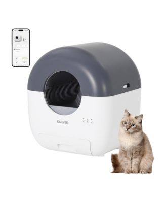Self-Cleaning Automatic Cat Litter Box with App Control and Dual Safety Sensors for Multi-Cat Households