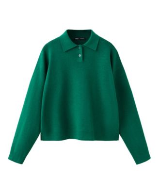 Women's Knitted Polo-Neck Sweater