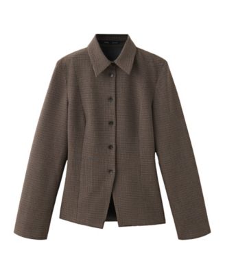 Women's Fitted Checked Overshirt