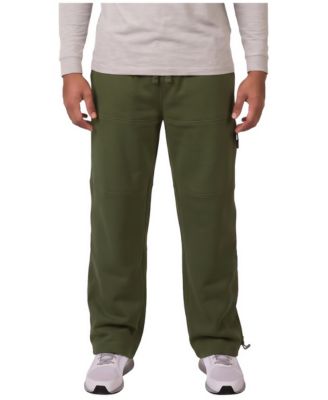 Men's Vibes Cargo-Zipper-Pocket Relaxed-Fit Adjustable-Bottom Sweatpants