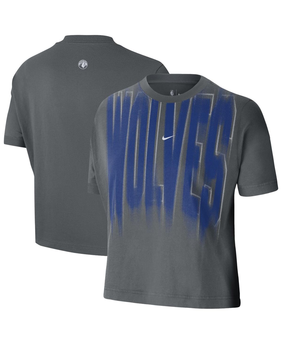 Women's Nike  Gray Minnesota Timberwolves 2026/27 Standard Issue Game Theater Team Anthem T-Shirt