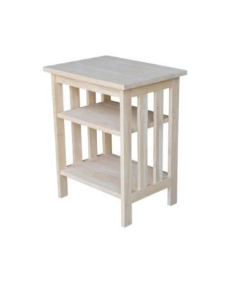 Unfinished Printer Stand With Durable Construction For Office Use