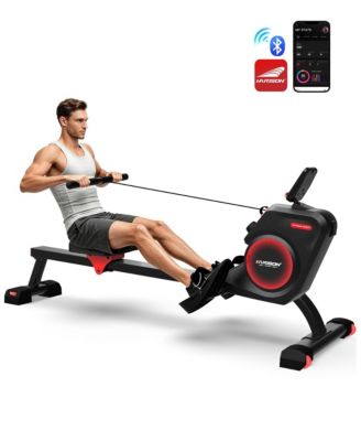 HR-W10 Magnetic Rowing Machine for Home - 16-Level US Mute System, Bluetooth, App Compatible, 350 lb Capacity