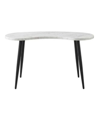 Marble Veneer Top Desk with Sleek Modern Design for Office Workspace