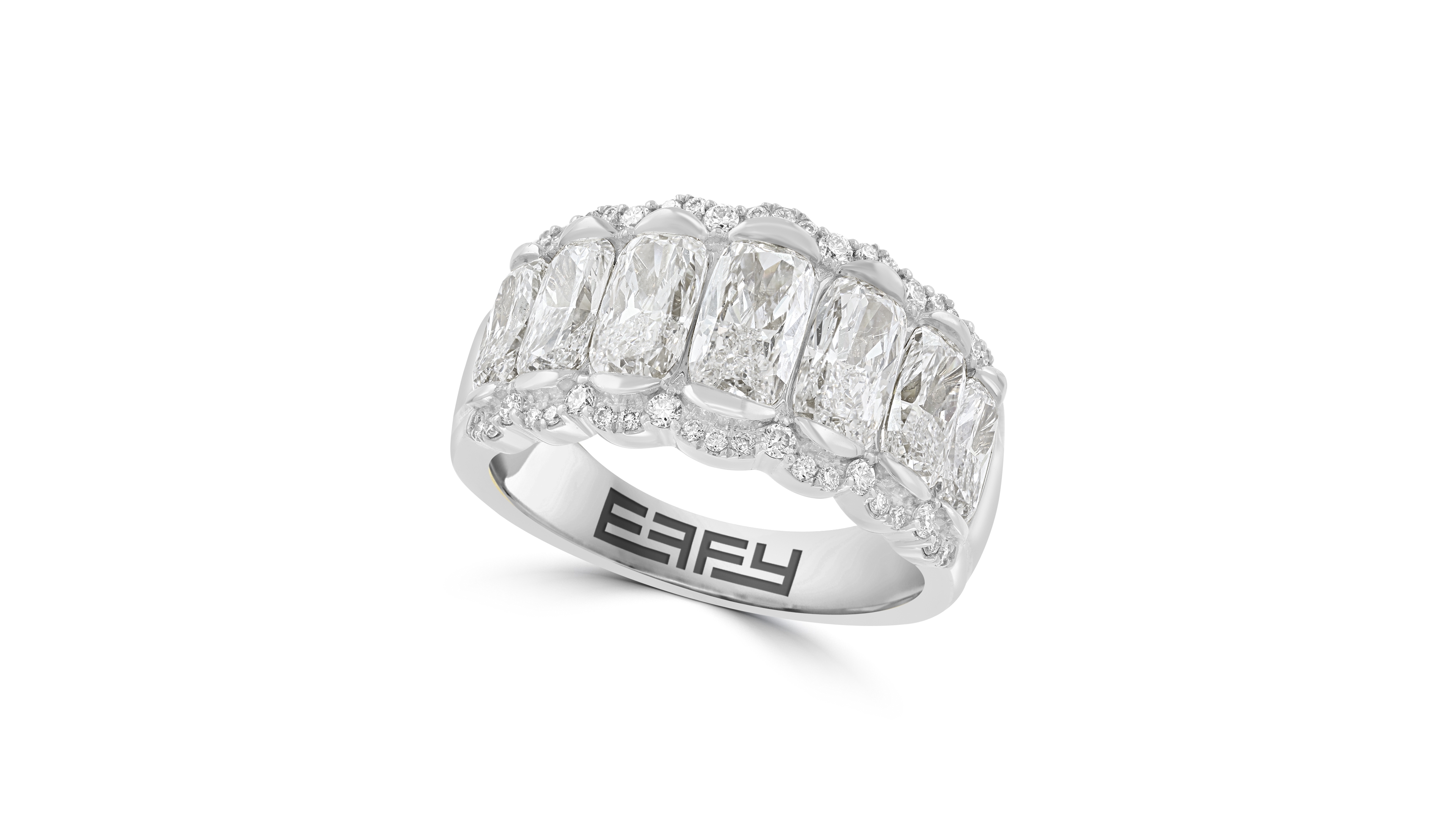 Effy Certified Lab-Grown Diamond Ring (3-1/6 ct.t.w.) in 14k White Gold