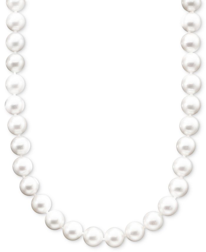 Belle de Mer - Pearl Necklace, 16" 14k Gold A+ Akoya Cultured Pearl Strand (6-6-1/2mm)