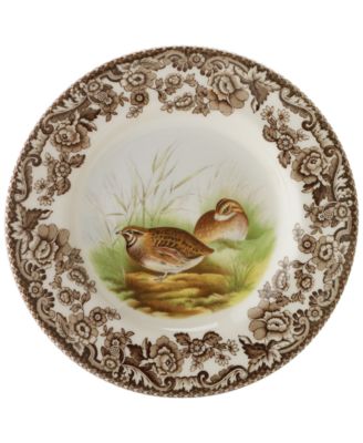 Woodland Bird Canap&eacute; Plates, Set of 4