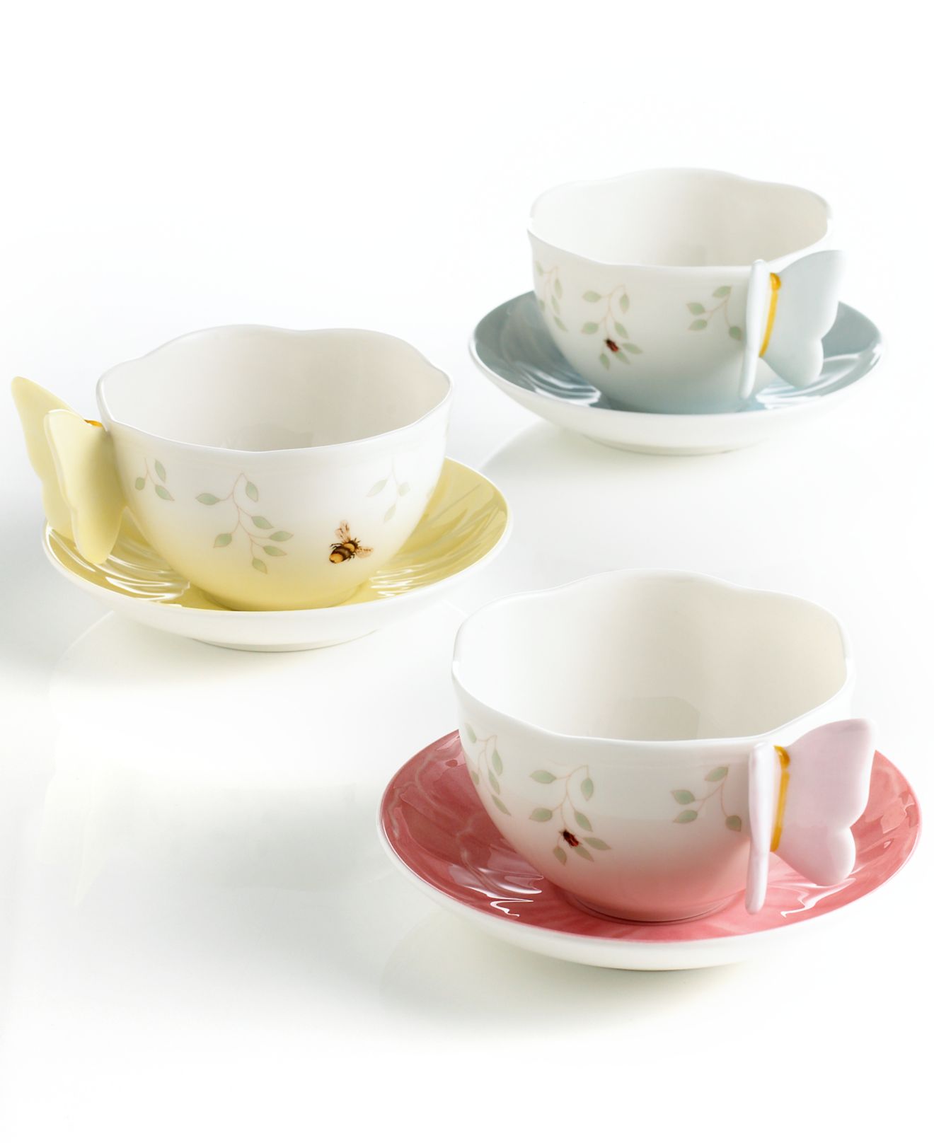 Lenox Dinnerware, Butterfly Meadow Cup and Saucer Set - Dinnerware ... - Lenox Dinnerware, Butterfly Meadow Cup and Saucer Set - Dinnerware - Dining  & Entertaining - Macy's Bridal and Wedding Registry