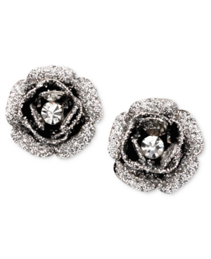 image of Betsey Johnson Rose Bud Stud Earrings