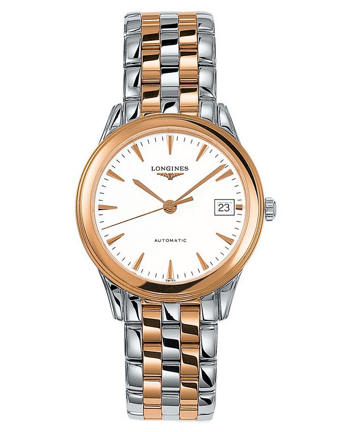 Longines Men's Flagship Automatic Two-Tone Stainless Steel Bracelet ...