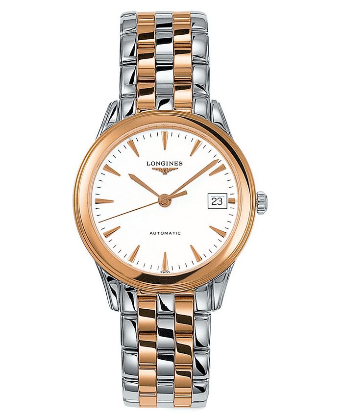 Longines Men s Flagship Automatic Two Tone Stainless Steel