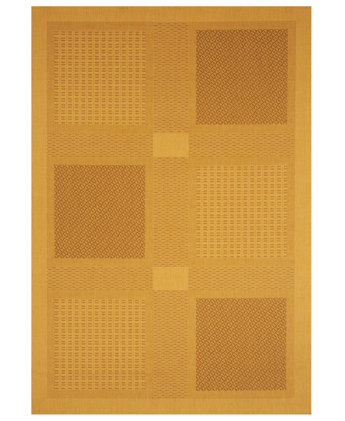 Manufacturer'S Closeout! Safavieh inCourtyardin Indoor/Outdoor CY1928-3001 Natural/Brown Area Rug, 5' 3in Round - Natural/Brown