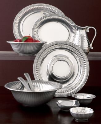 Wilton Armetale Flutes and Pearls Serveware Collection - Macy's