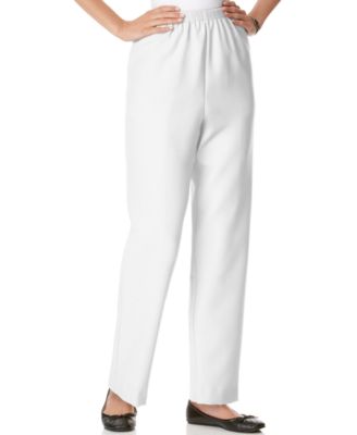 Alfred Dunner Classics Pull-On Straight-Leg Pants & Reviews - Pants ...