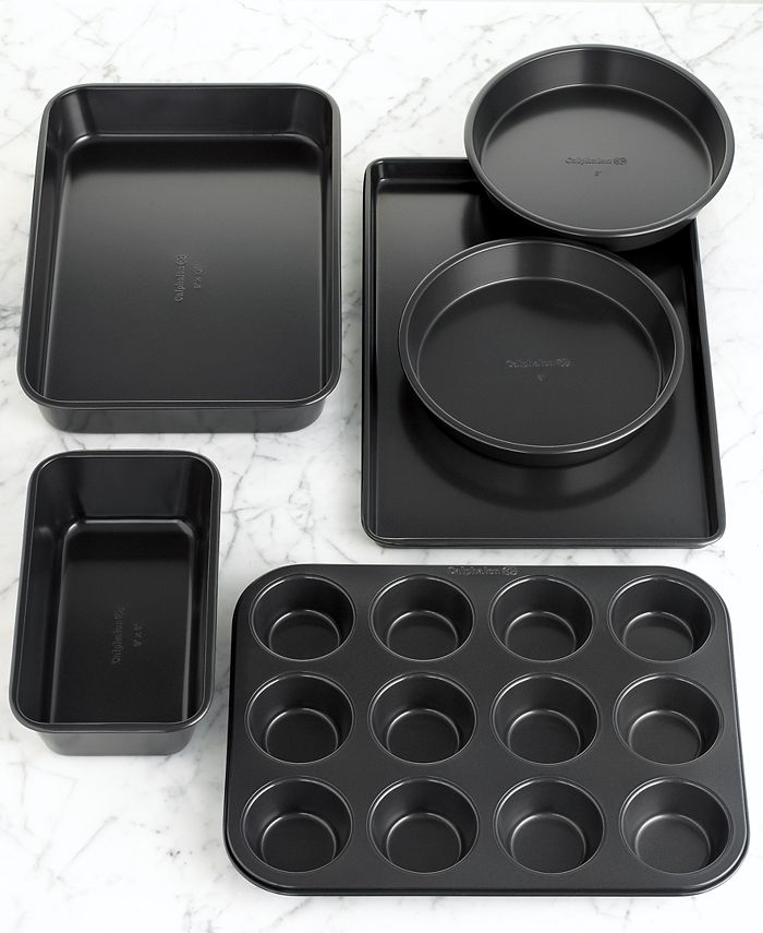 5 Pieces - Calphalon Bakeware HEAVY Weight Toffee Loaf & Cake Pans Cookie  Sheets