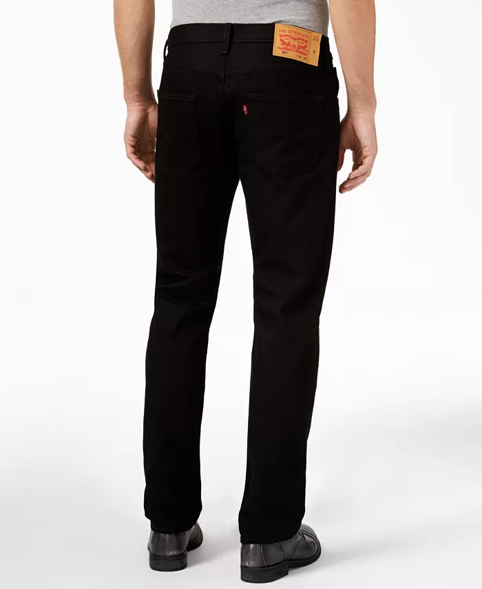 Men's 501 Straight-Fit Button Fly Stretch Jeans - thumbnail 5