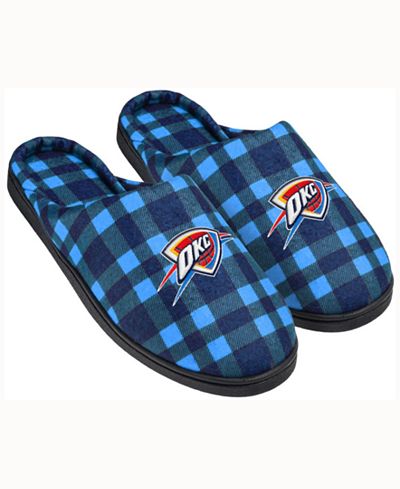 Forever Collectibles Oklahoma City Thunder Flannel Slide Slippers