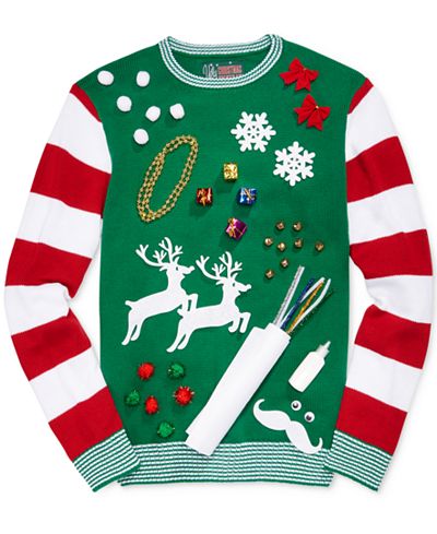 Retrofit Men's DIY Ugly Holiday Sweater Kit