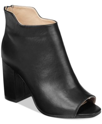 Seven Dials - Tinsley Peep-Toe Block-Heel Booties