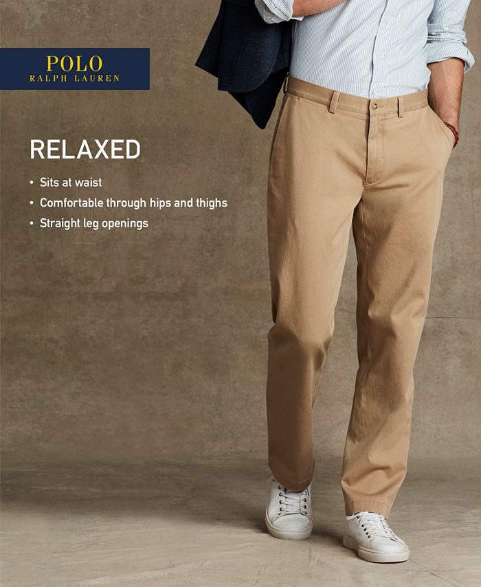 Polo Ralph Lauren Men's Relaxed-Fit Hudson-Tan Suffield Pants & Reviews - Pants - Men - Macy's