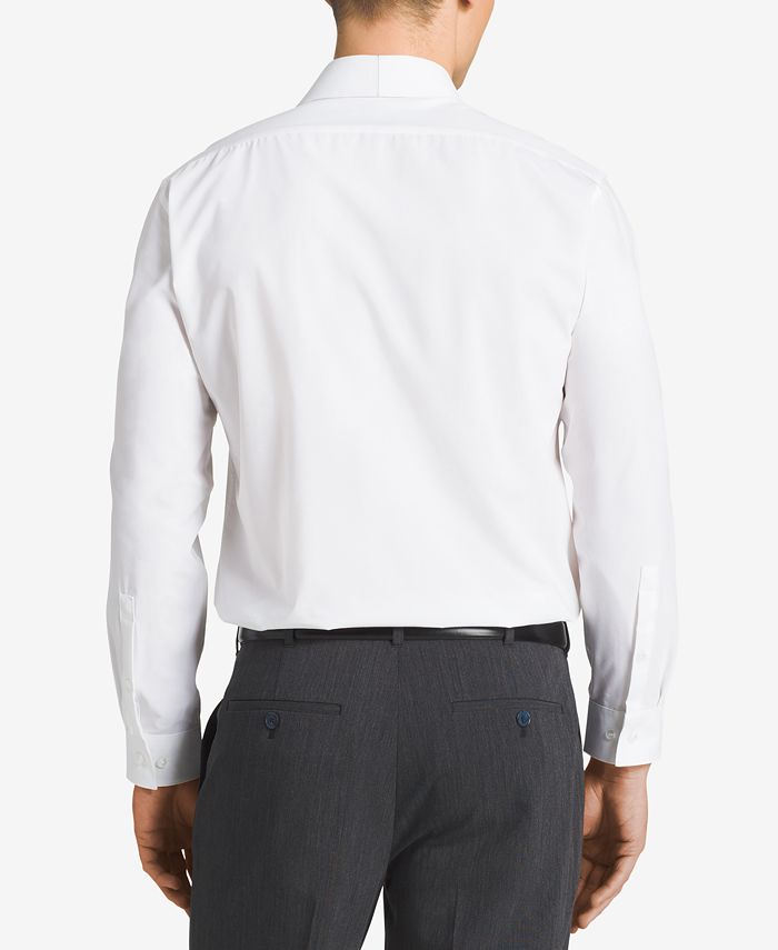 Calvin Klein Men's Slim-Fit Non-Iron Performance Spread Collar Herringbone  Dress Shirt & Reviews - Dress Shirts - Men - Macy's