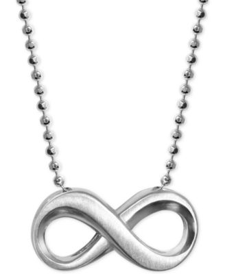 Alex Woo - Infinity Pendant Necklace in Sterling Silver