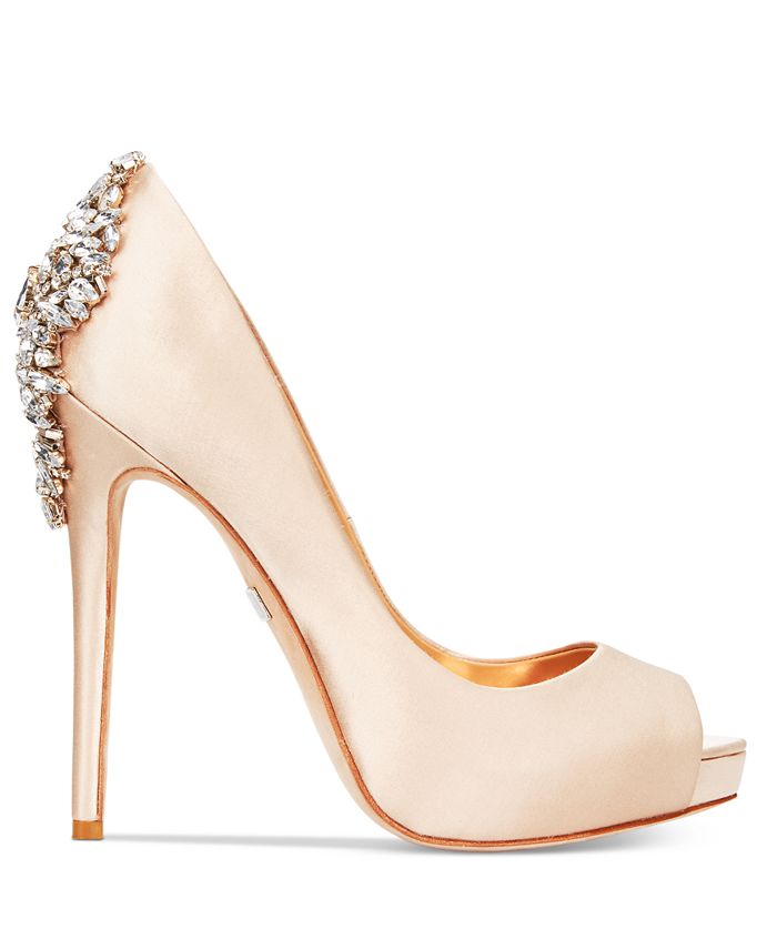 badgley mischka marissa embellished evening pumps