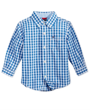 image of Tommy Hilfiger Baby Boys Baxter Plaid Shirt