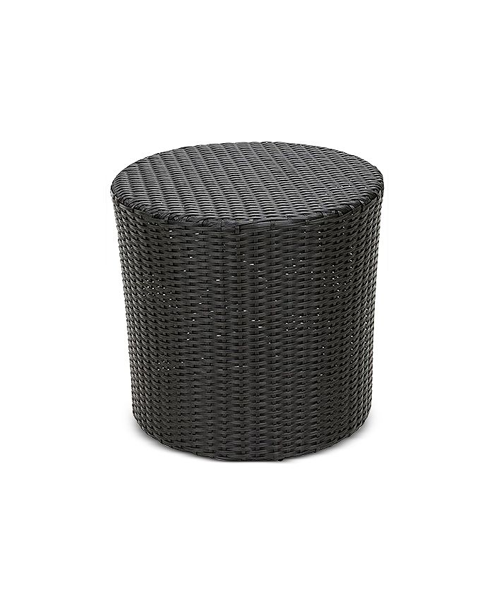 Furniture Ballston Wicker Barrel Side Table, Quick Ship Macy's