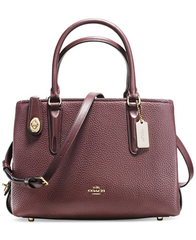 COACH Brooklyn Carryall 28 in Pebble Leather