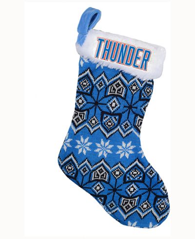 Forever Collectibles Oklahoma City Thunder Ugly Sweater Knit Team Stocking