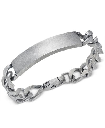 Steve Madden Men's Stainless Steel ID Bracelet