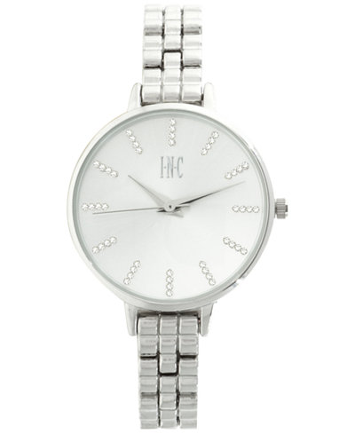 INC International Concepts Women's Silver-Tone Bracelet Watch 34mm IN013S, Only at Macy's