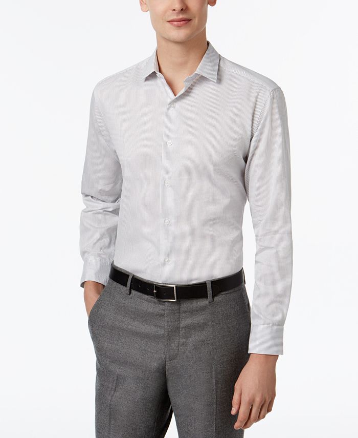 Macy's black dress shirt top