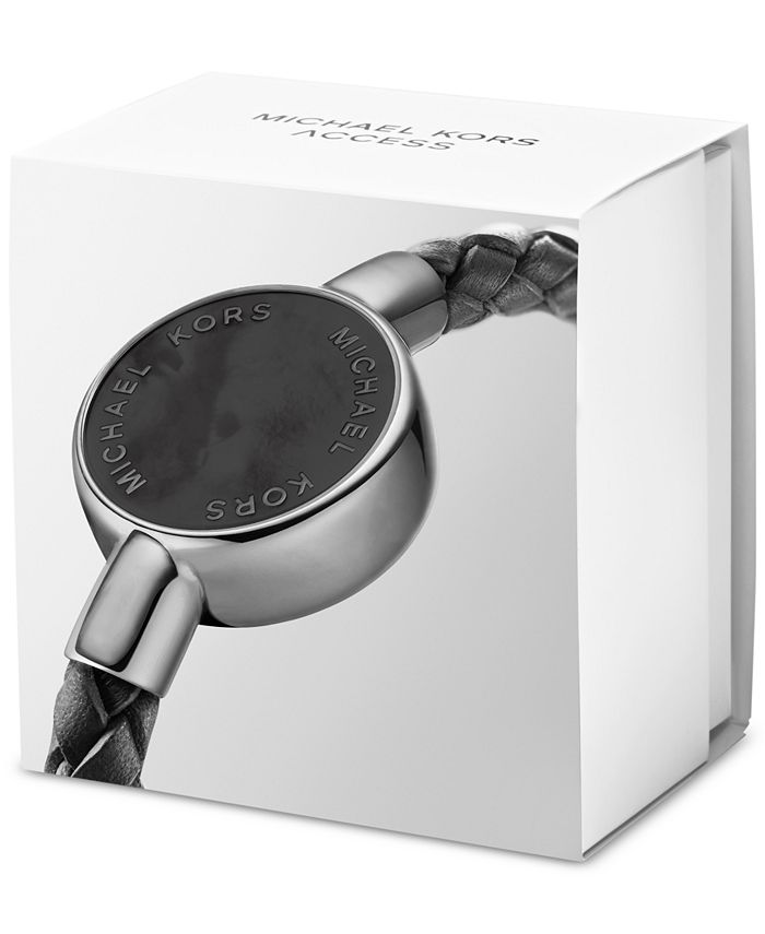 Michael Kors Access Unisex Crosby Black Leather Strap Activity Tracker