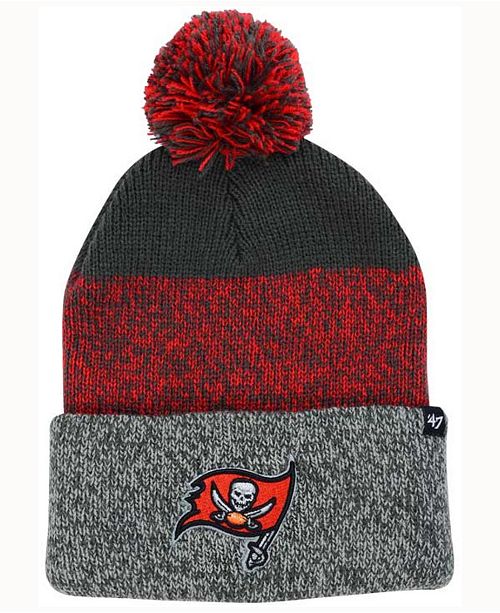 '47 Brand Tampa Bay Buccaneers Static Cuff Pom Knit Hat ...