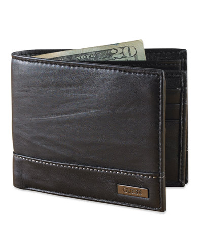 GUESS Leather Bifold Wallet - Accessories & Wallets - Men - Macy&#39;s