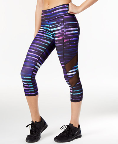 Ideology Printed Cropped Leggings, Only at Macy's