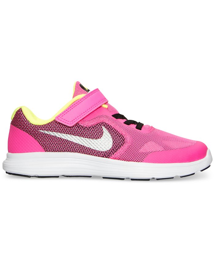 Nike Little Girls' Revolution 3 Running Sneakers from Finish Line Macy's