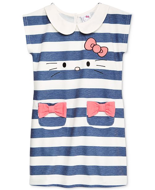 Hello Kitty Toddler Girls Striped Embroidered Dress Reviews