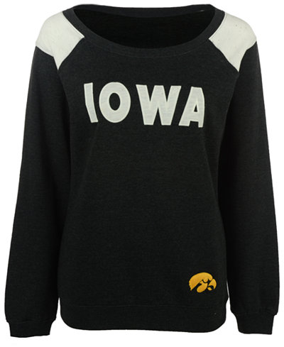 Colosseum Women's Iowa Hawkeyes Tempest Boatneck Fleece Sweatshirt
